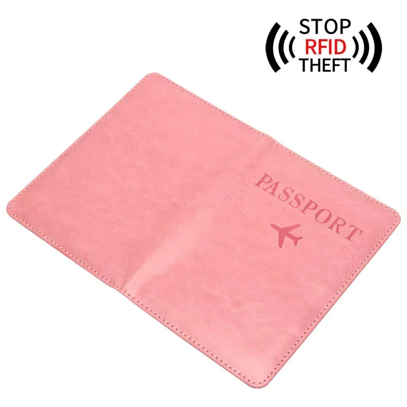 

Travel Anti-magnetic Anti-theft Brush Aircraft Passport Holder Multi-card Slot Bank Card Passport Bag for Wedding Trip Gift