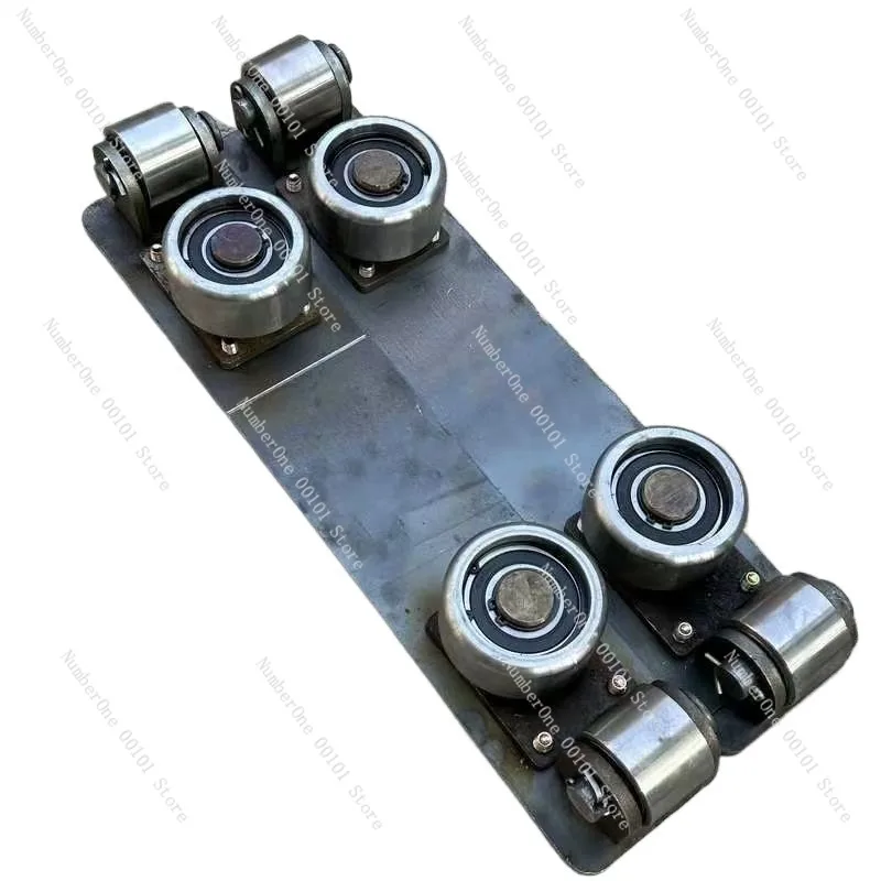 H Steel Elevator Components, Single and Double Rail Platforms, Heavy-duty Pulley Plate Assembly, Durable Industrial Wheel