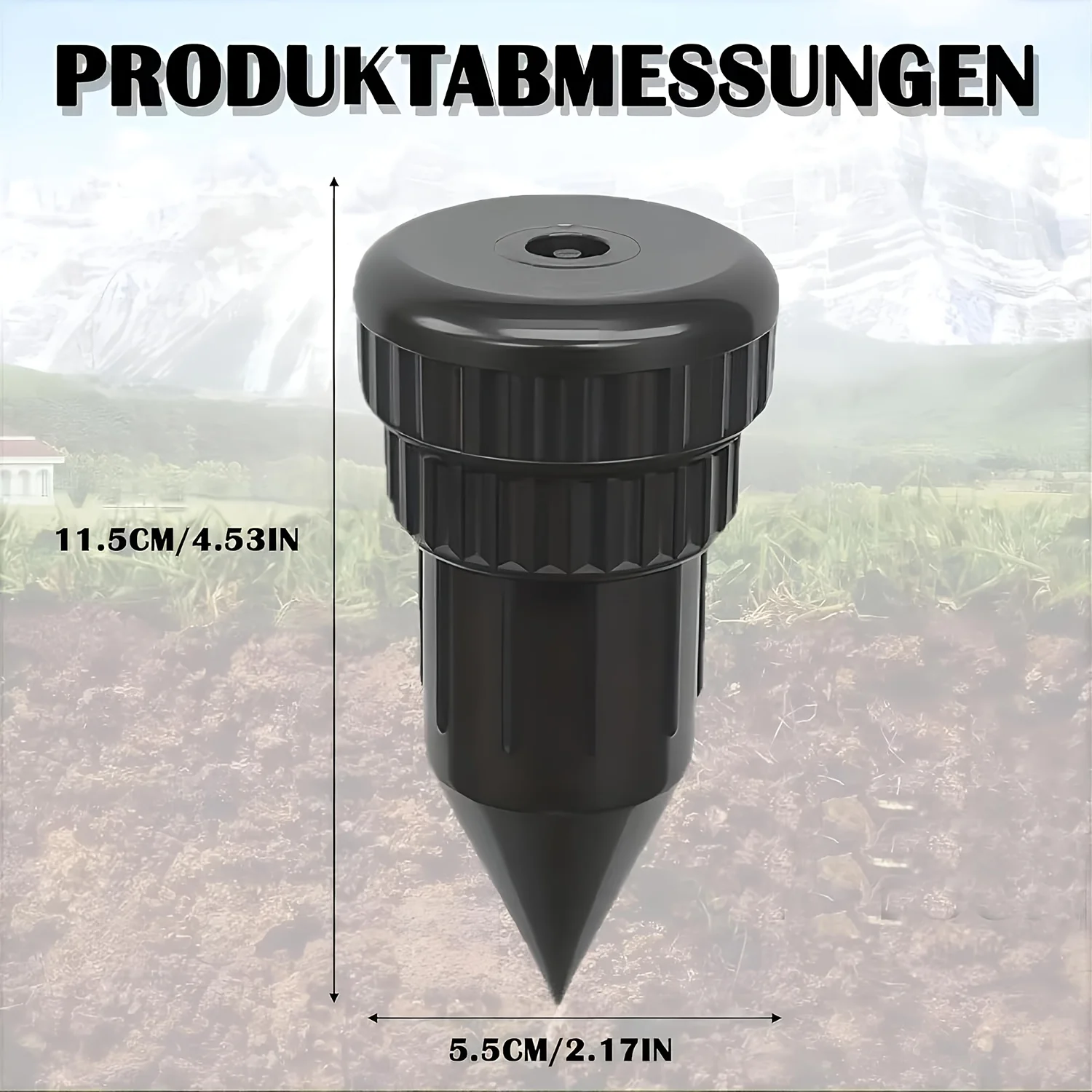 Sprinkler Key Hider - Realistic Key Hider, Anti-Theft Key Storage, Outdoor Garden Key Safe, Easily Inserted Under Garden Lawn