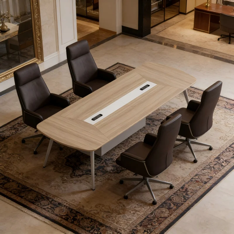 Latest Modern Design Luxury Boardroom Large Conference Table For 12 Persons Extendable & Convertible For Schools Hospitals