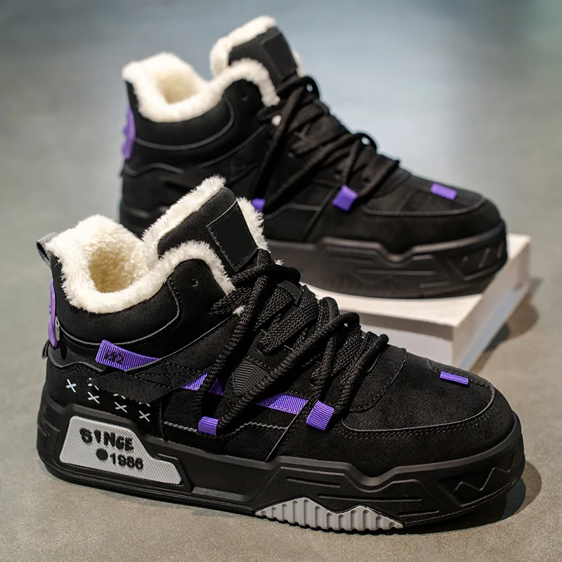 

Уличные противоскользящие дышащие кроссовки, мужские ботильоны, осенняя новая мужская повседневная обувь, удобная обувь на плоской подошве с высоким берцем