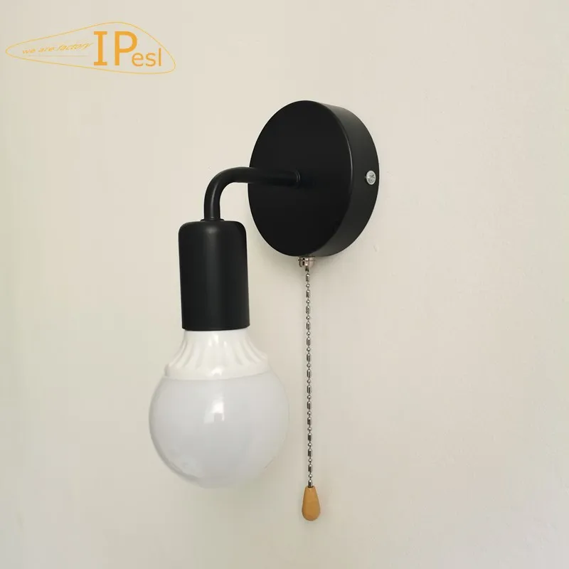 Nordic APP Zipper Switch wall Light Iron Corrner Bedside Bathroom Lamp Aisle Indoor Staircase Lights Sconce wall  Drop shipping