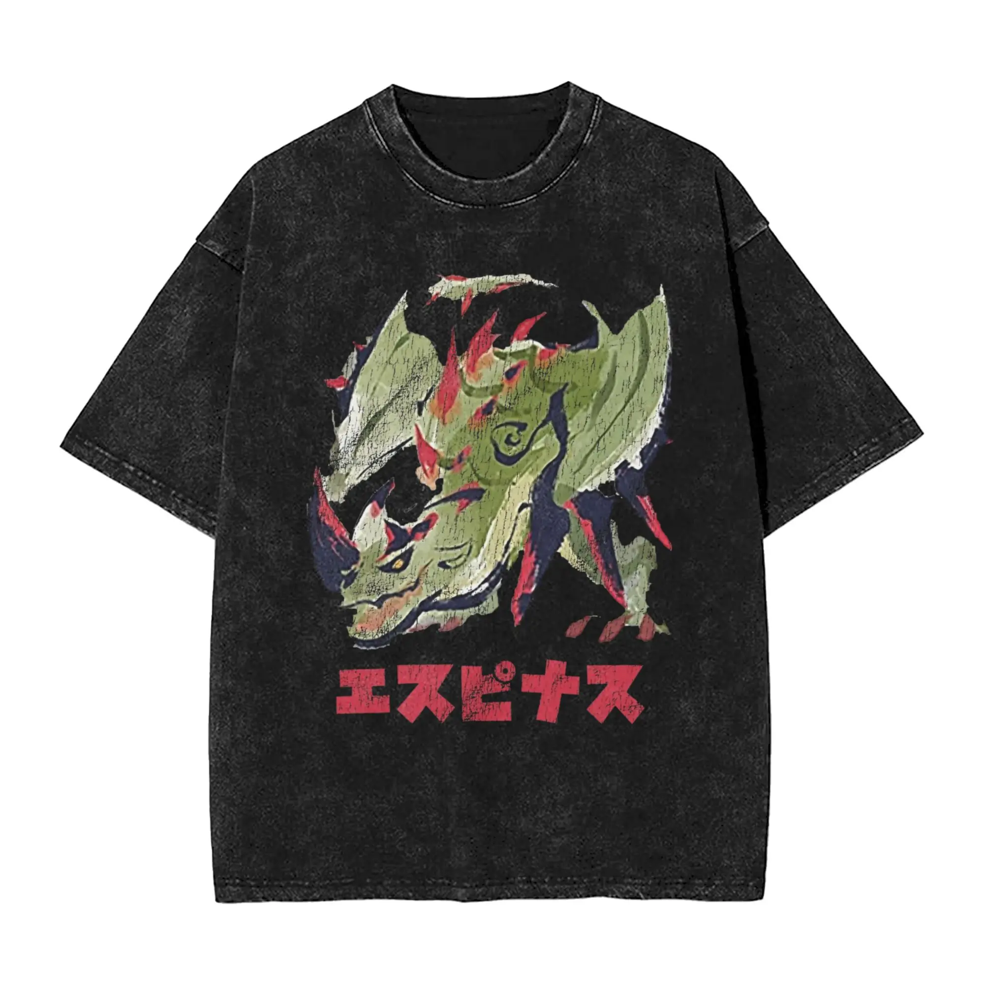 

Men Monster Hunter Rise Sunbreak Espinas Kanji T-Shirts Top Tees Summer Vintage Short Sleeves T Shirt O Neck Tee Shirt Wholesale