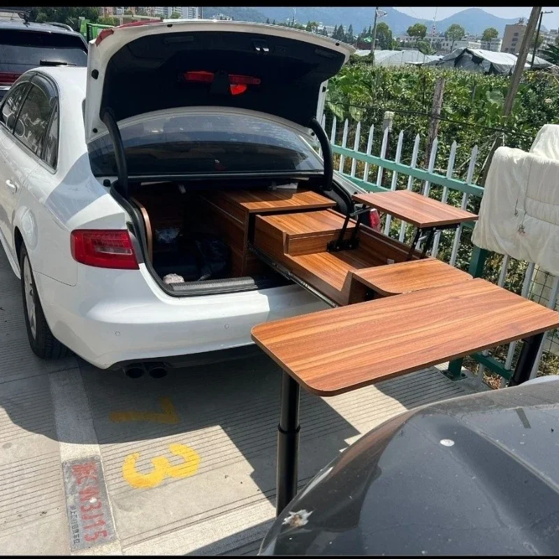 

Universal car storage box trunk foldable stall