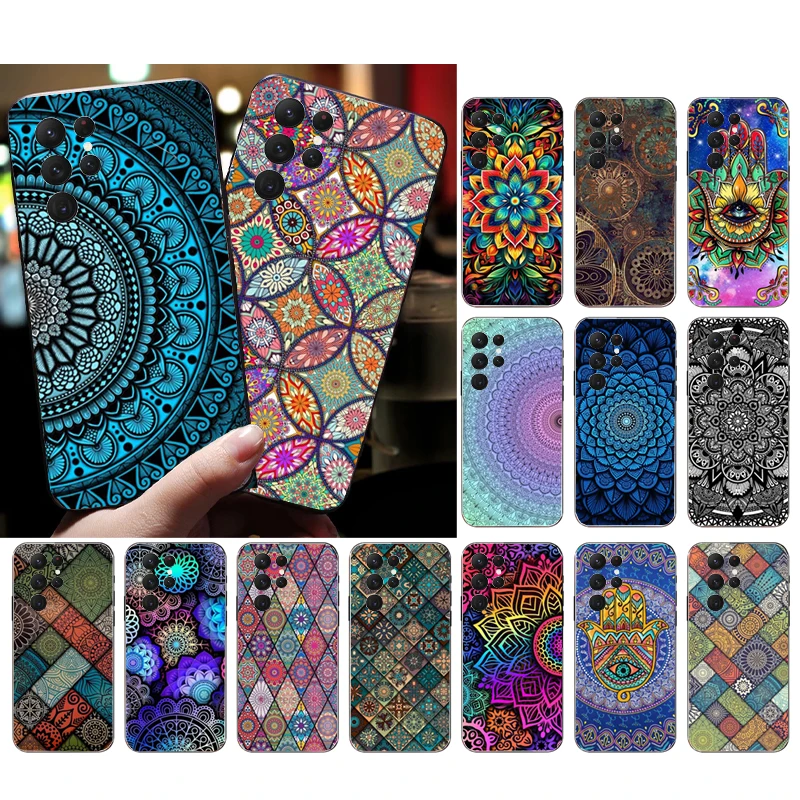 

Mandala Art Phone Case For Samsung S25 S24 S23 S22 S21 S20 Ultra S20 S22 S21 S23 S20 FE Samsung S25 S24 Plus