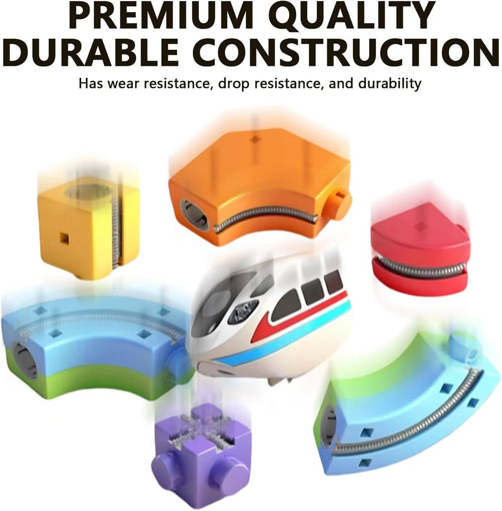 123Pcs Magic Stereo 3D Track Car Toy Flexible Rail Assembling Playset Educational Interactive Toy for Children Indoor Play Birthday Gift