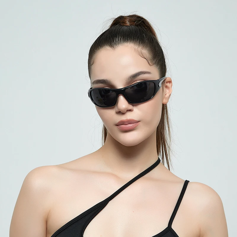 2022 novo punk óculos de sol feminino esportes únicos óculos de sol dos homens uv400 óculos de proteção espelho colorido moda eyewear