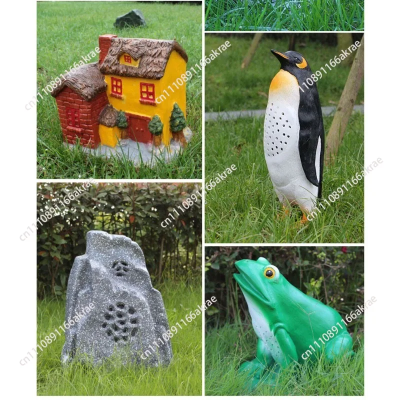 for Outdoor wireless waterproof card audio U disk Bluetooth lawn speaker Garden 220V stone charging audio