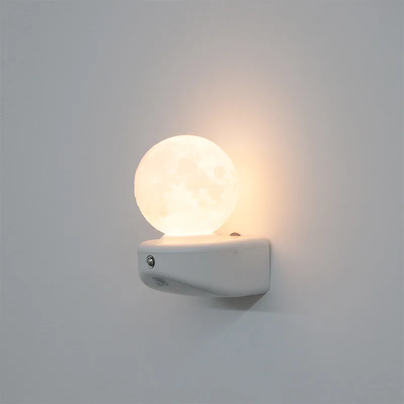 

Трехцветный меняющийся магнитный ночник, атмосферная лампа для спальни, умный настенный светильник с регулируемой яркостью, энергосберегающий декоративный маленький светильник