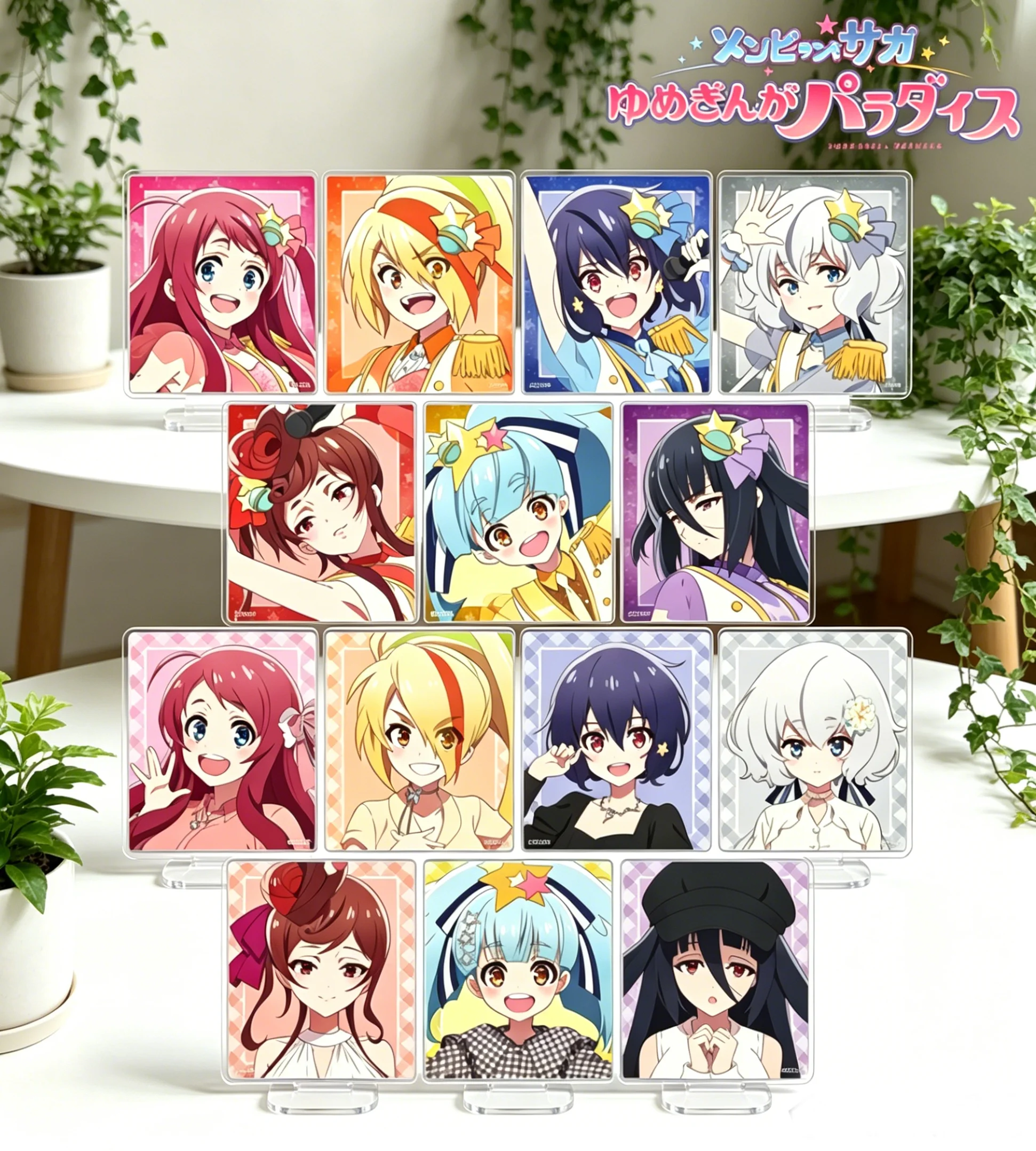 15cm Anime Acrylic Stand Model Zombie Land Saga Dream Galaxy Paradise Bookshelf Decoration Lovely Products for Fans Keychain