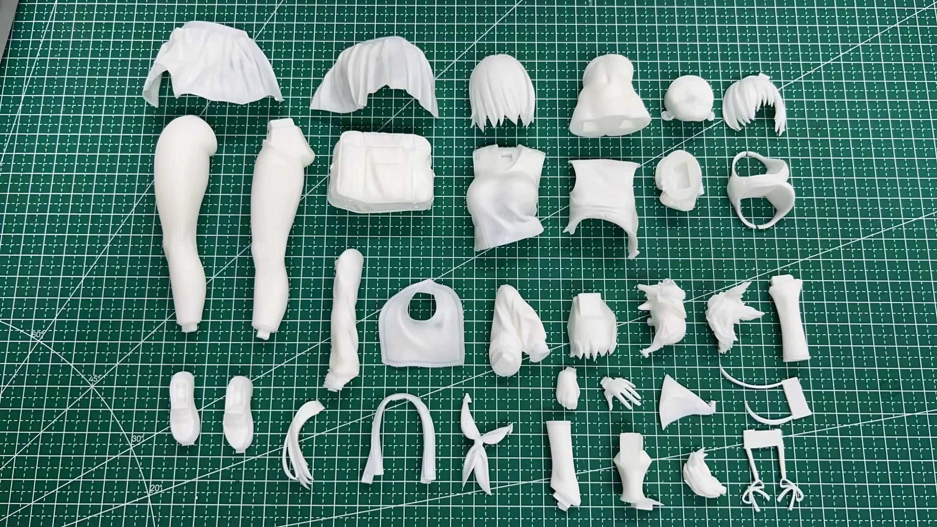 1/6 Die-cast Resin Figure Model Assembly Kit Girl Actionable Model Resin Toy Model Uncolored