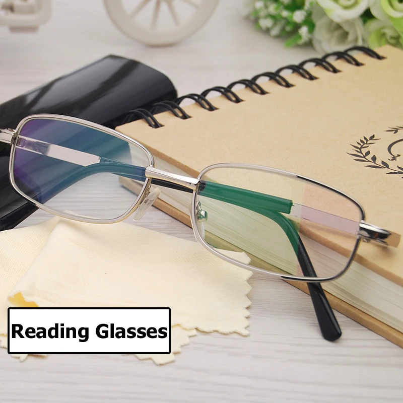 

Очки унисекс для чтения для мужчин и женщин, винтажные очки в металлической оправе для пресбиопии, оптические очки для дальнозоркости, диоптрии от 0 до +4,0