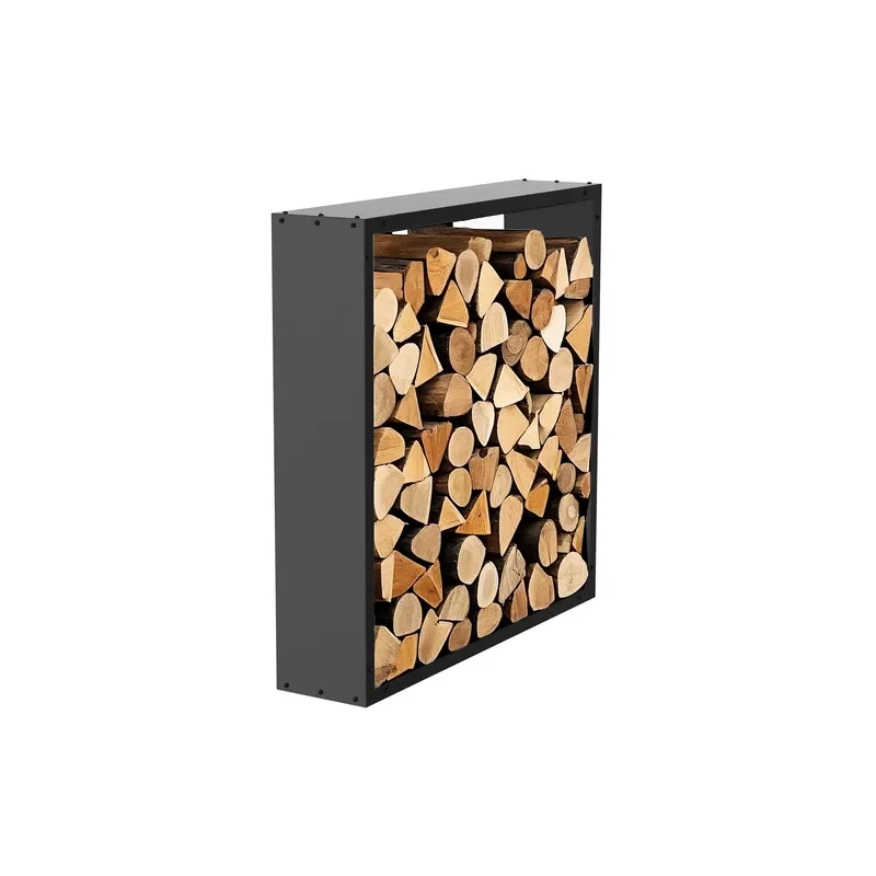 

Good Price of New Design Top Notch Modern Log Holder Anthracite Grey Black Alloy Steel 155x35x155cm