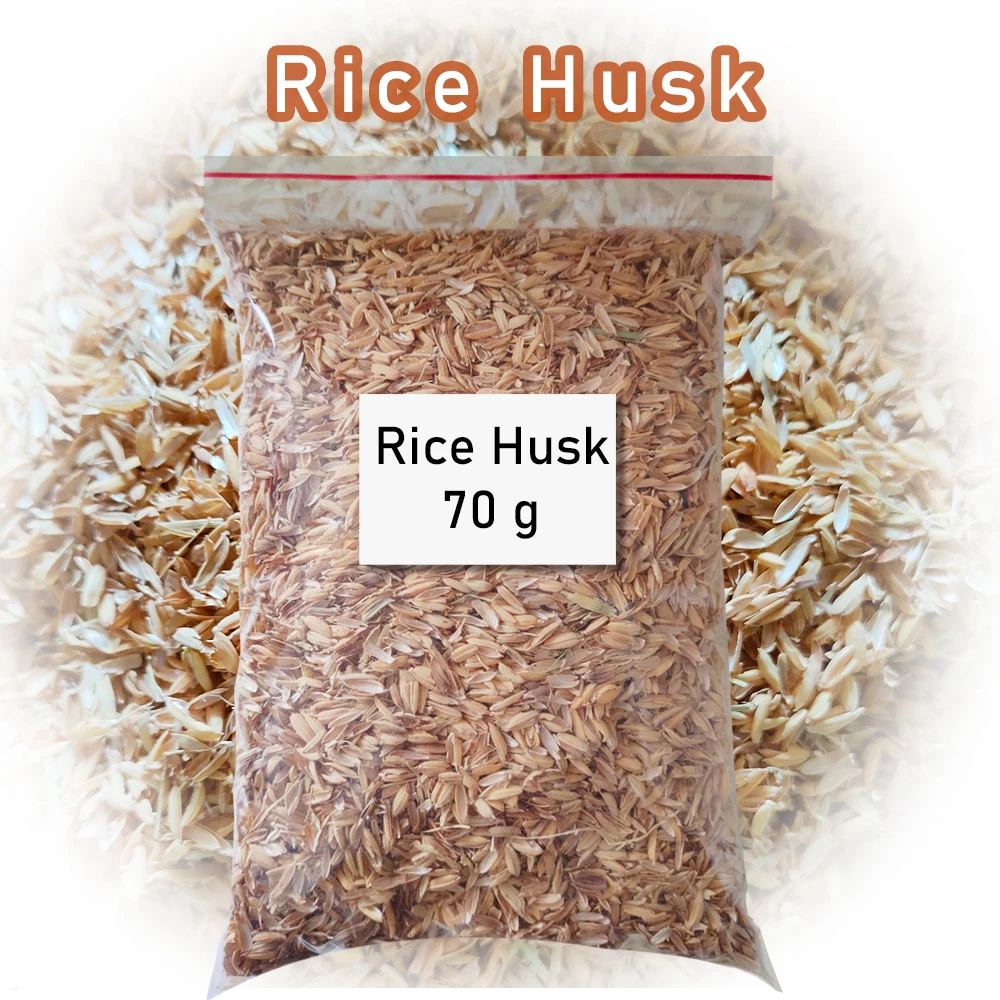 70g Dried Rice Husk Natural Material Configure Planting Soil Loose & Breathable Suitable For Plant Growth