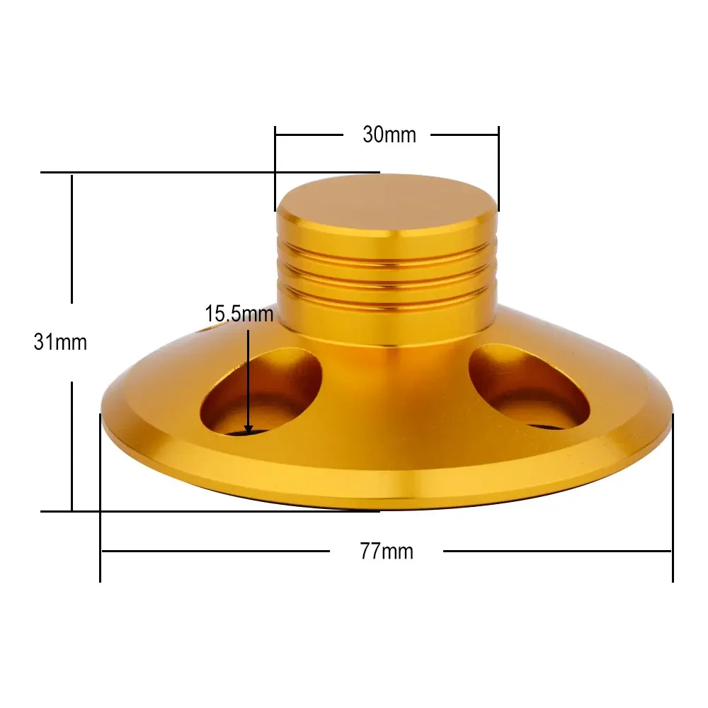 LP107G Audio LP Vinyl Turntables Metal Disc Stabilizer Record Player Weight Clamp HiFi Steel 380g Record Weight LP Disc