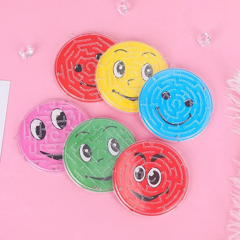 10-40pcs bag Smile Maze Rolling Ball Educational Toys for Kids Birthday Party Favors Classroom Prizes Goodie Fillers Pinata Gift