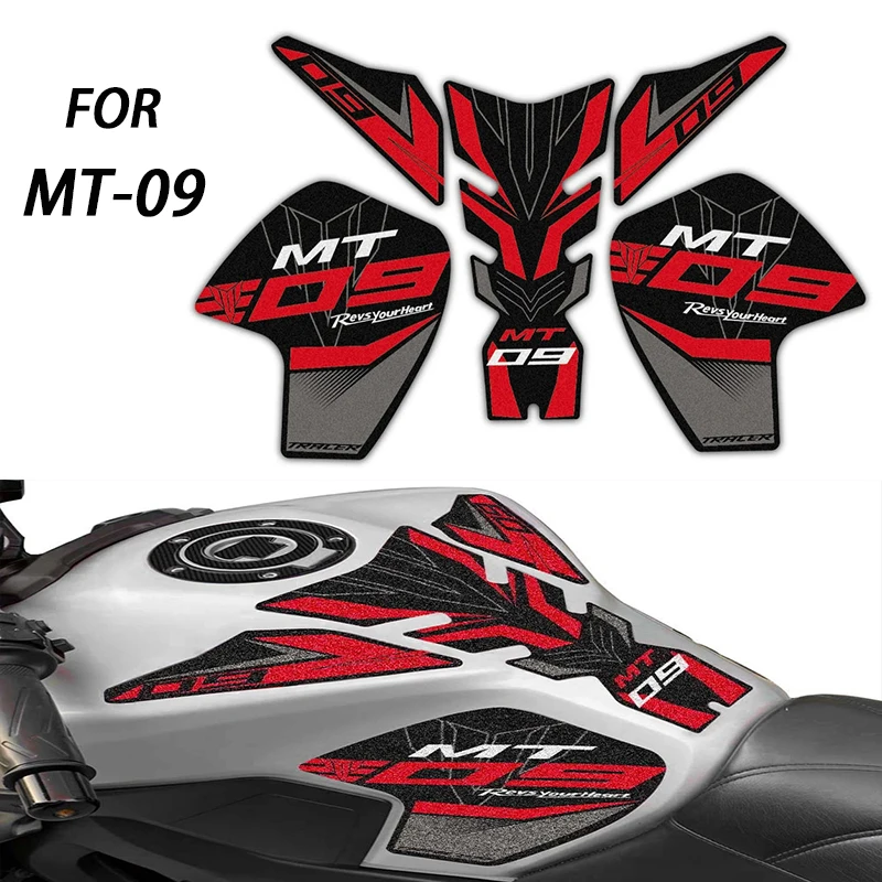 

FOR YAMAHA MT-09 MT09 2021 Motorcycle Non-slip Side Fuel Tank Pad Stickers Waterproof Sticker Fit