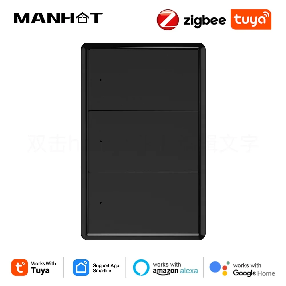 

Tuya Zigbee США настенный выключатель света кнопочный физический переключатель 1/2/3/4 банда пульт дистанционного управления работает с Alexa Google Home 100-240 В