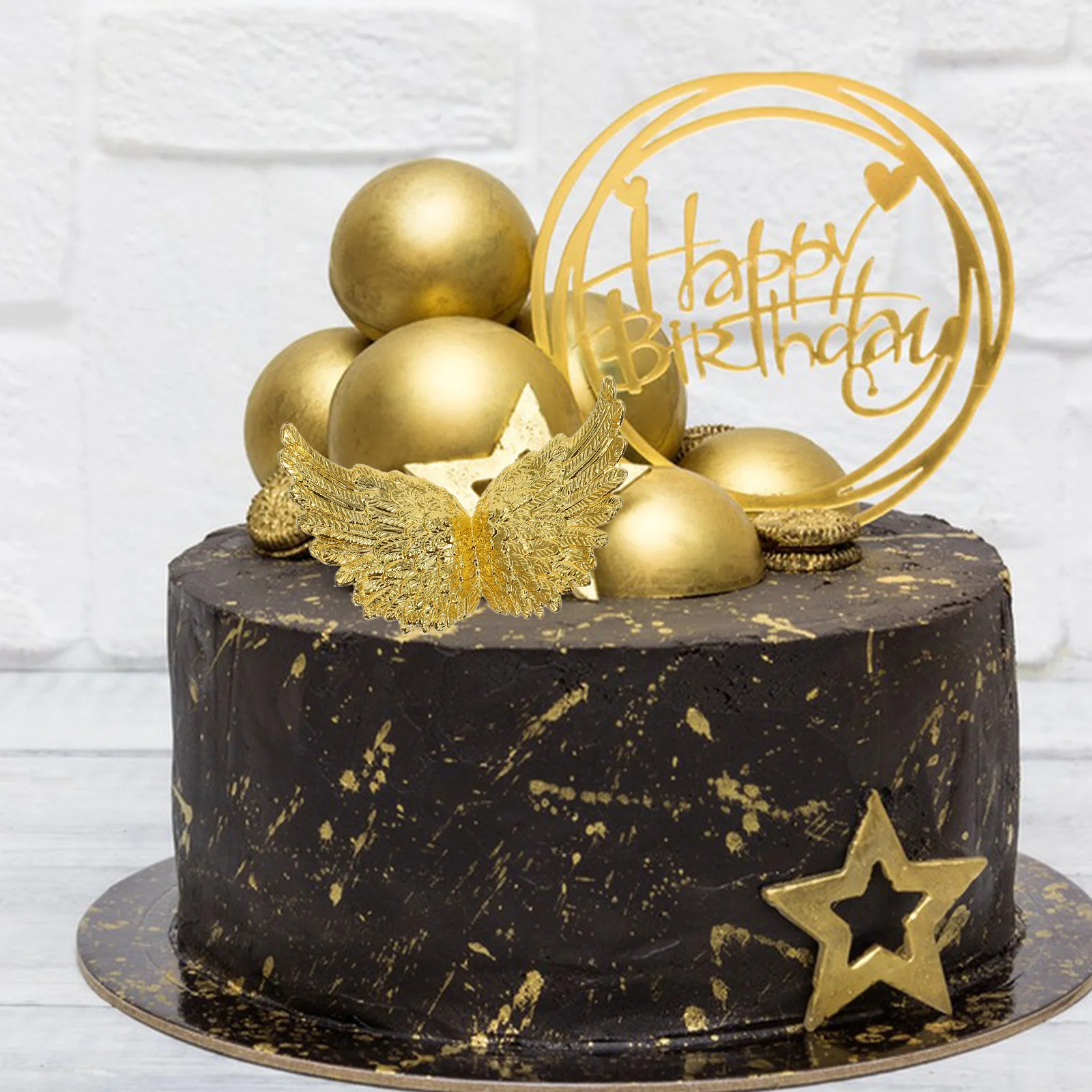 Mini ailes d'ange décoratives, 24 pièces, pour bricolage, ornements de gâteaux, accessoires artisanaux pour fête d'anniversaire et de mariage, décoration d'aile