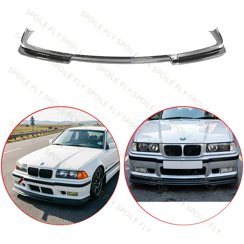 

For BMW E36 M3 1990-2002 4 Door Sedan 2 Door Coupe High Quality ABS Car Front Lip Spoiler Lower Guard Plate Splitter Gloss Black