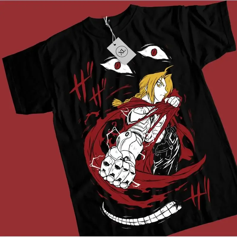 Camiseta Fullmetal Alchemist Fma Brotherhood Edward Elric Alphonse