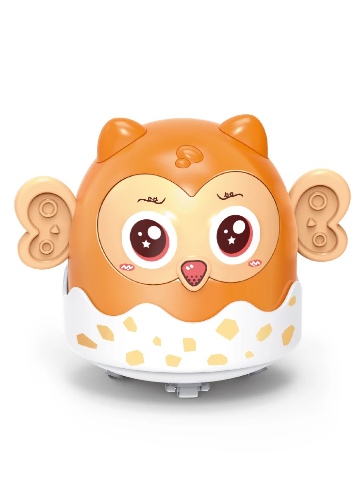 Creative inertia press sliding power cute owl cartoon children's toys June 1st birthday gift