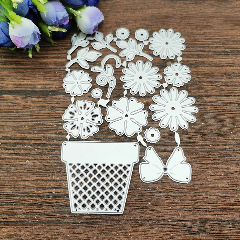 Flowers frame Metal Cutting Dies Stencils For DIY Scrapbooking Decorative Embossing Handcraft Template