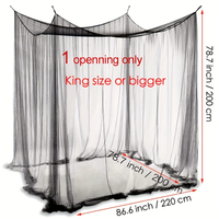 Sexy Mosquito Nets Palace Four Door King/Queen Double Size Home Single Beds Prevent Insect Outdoor Square Grace White Canopy Net