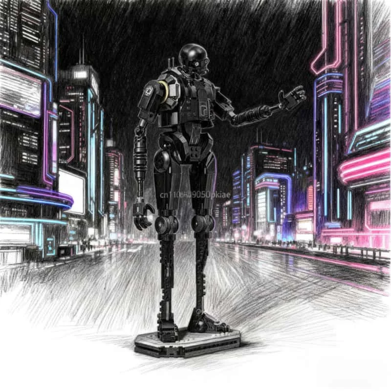 

Новинка 2025 года, K-2SO, безопасный робот, строительные блоки, строительные блоки, сборка игрушек для детей и мальчиков, рождественские подарки