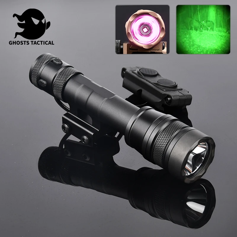 

WADSN Tactical REIN 1.0 Metal Flashlight IR LED Airsoft Hunting Weapon Scout Light Fit 20mm Picatinny Rail with Pressure Switch