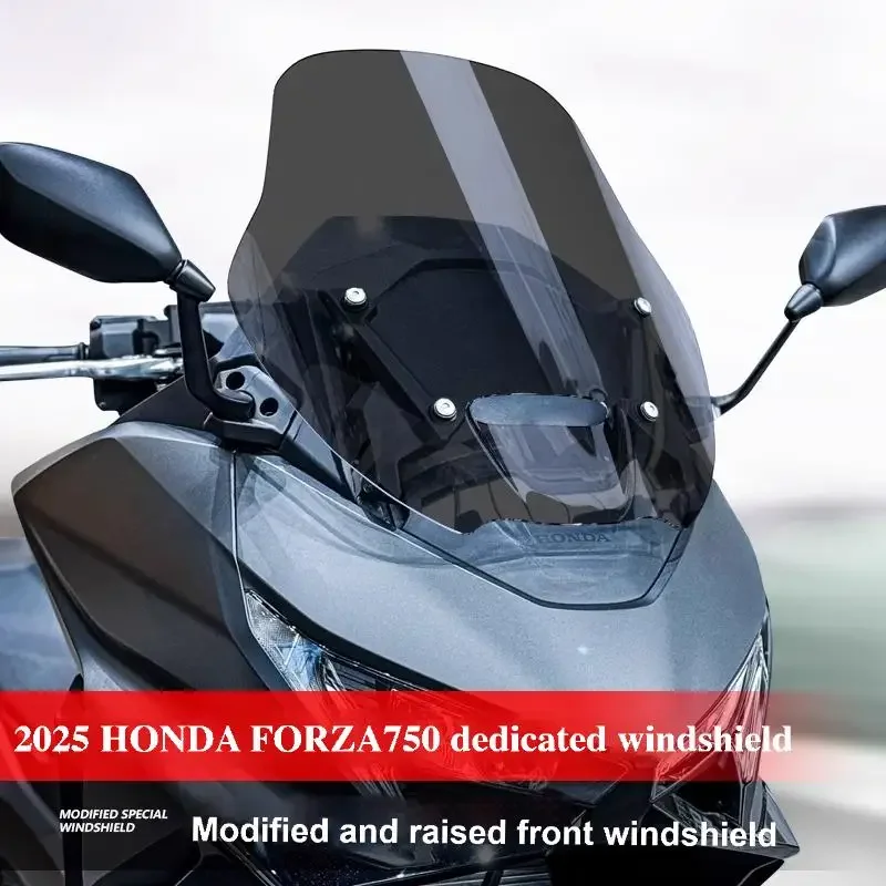 

For 2025 HONDA FORZA 750 Forza 750 NSS750 NSS 750 Heightened Motorcycle Windshield Windscreen Black Windscreen Wind Deflectors