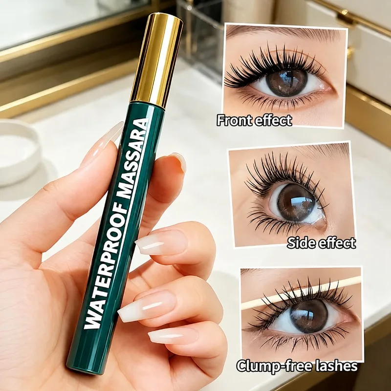 Fine‑brush Mascara Curling Lengthening Waterproof Sweat‑resistant Eye‑cosmetic Smudge‑proof Long‑wear Beauty Accessory Routines