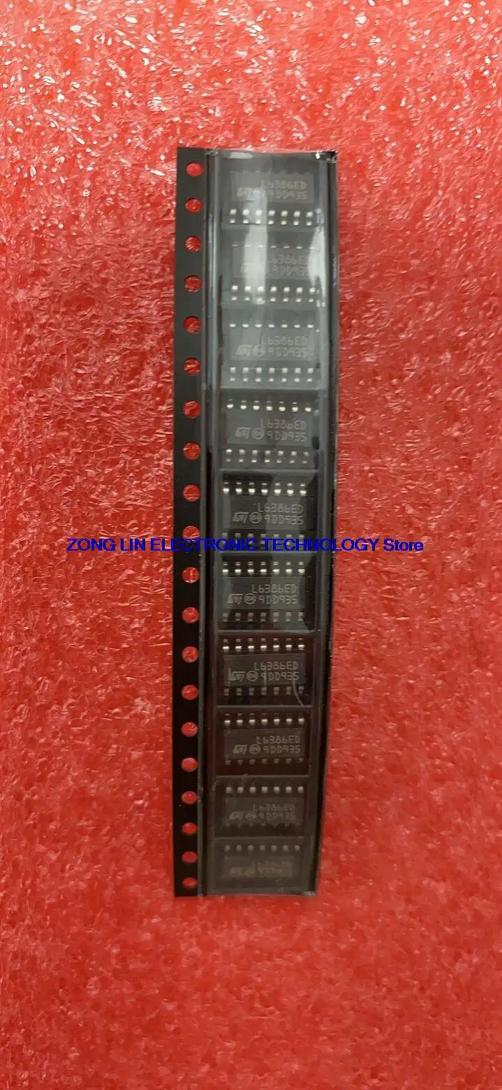 10Pcs/Lot Original Genuine SMD L6386ED013TR L6386ED013 L6386ED Package SOP-14 Gate Driver