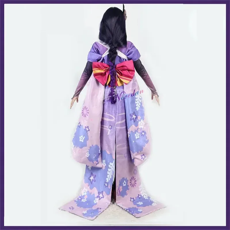 

CyGenshinImpact Shogun Raiden Ei Makoto Beelzebul Косплей Костюм Баал Косплей Обувь Парик Кимоно Платье Горничной Женский Костюм Хэллоуина