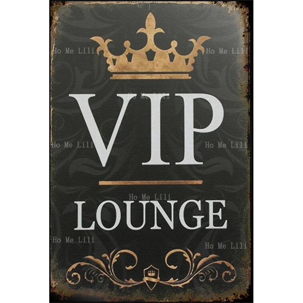 

Vip Lounge винтажный ржавый вид бар паб игровая комната пещера плакат металлический знак Настенный декор