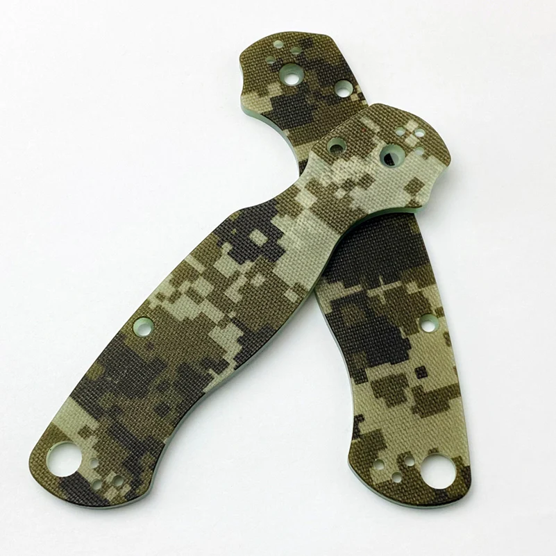 Imagem -03 - Material Faca Handle Patch Camuflagem Cores Escalas Grip para Spyderco C81 Paramilitar Para2 Faça Você Mesmo Fazendo Acessórios Peças G10