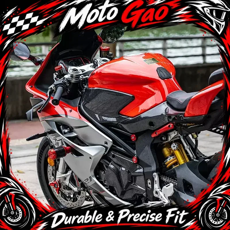 【Precise Fit】FOR QJMOTOR SRK921RR Motorcycle High-Quality Modification Parts: Carbon Fiber Seat and Lower Side Panel