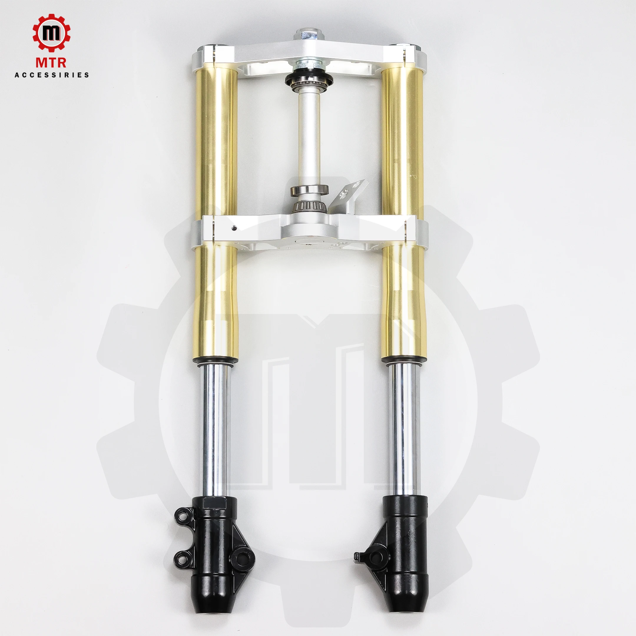 Fork Kit 600mm DAX CT70 Golden Fork Silvery Clamp Hydraulic Shock Absorber Set DAX CT70 Parts Rebound Speed Unadjustable