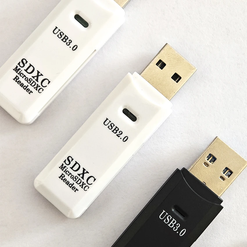 

2-in-1 USB3.0 2.0 Card Reader SD TF Memory USB Adapter High Speed Cardreader for Cameras Computers Car Laptops