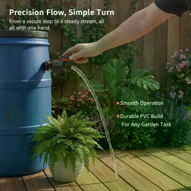 Tank Adapter 1/2-inch Connector: Irrigation Valve Garden Maintenance Water Storage