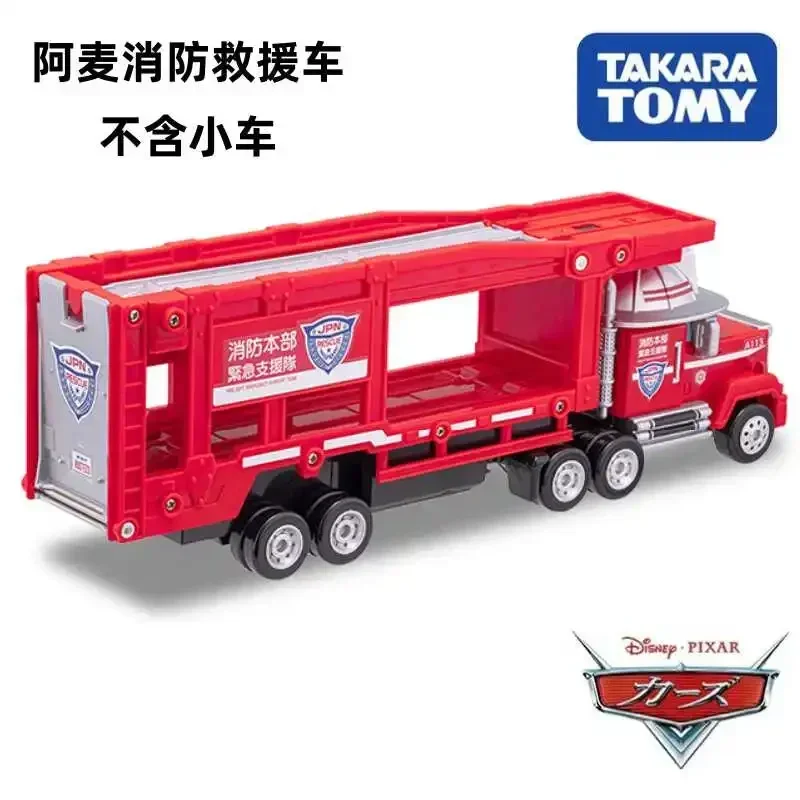 Takara Tomy Cars Tomica Carrier de rescate, coche Mac, juguetes de aleación, vehículo de Motor, modelo de Metal fundido a presión, juguetes de regalo de Navidad para niños