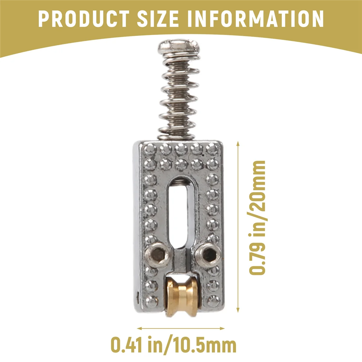 SMIEA 6 Roller Bridge Tremolo Saddles With Wrench For Fender Strat Tele Electric Guitar Chrome Color