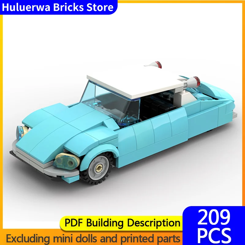 

Модель скоростного гоночного автомобиля MOC, строительные кирпичи DS, классический роскошный автомобиль, модульная технология, детские праздничные подарки, сборка игрушек, костюм