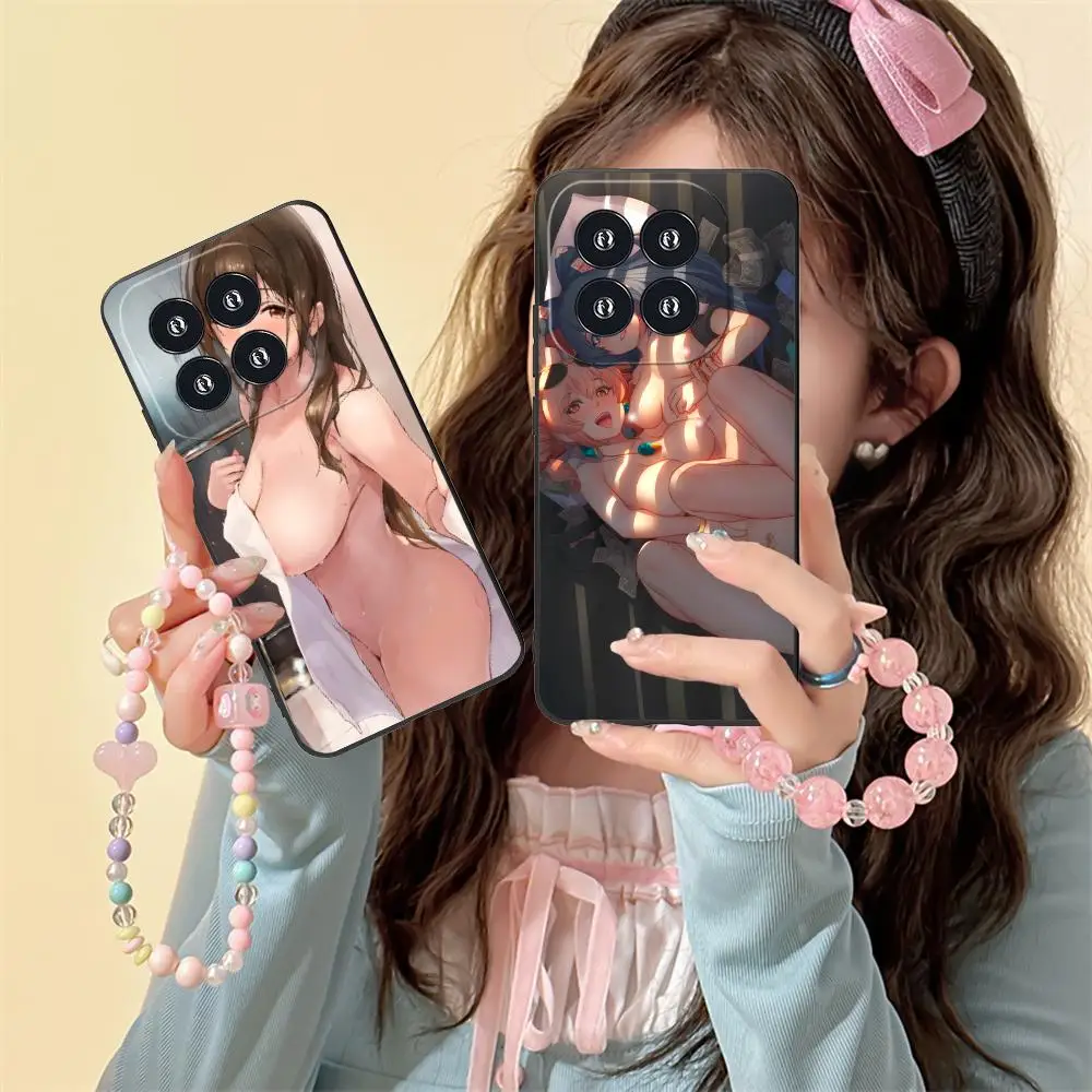 

Anime Hentai Senpai Mobile Phone Case for Xiaomi 15 14 13 12 Mi 11 T Ultra Lite Pro S X 5G Colour Printing Cover Cellphones