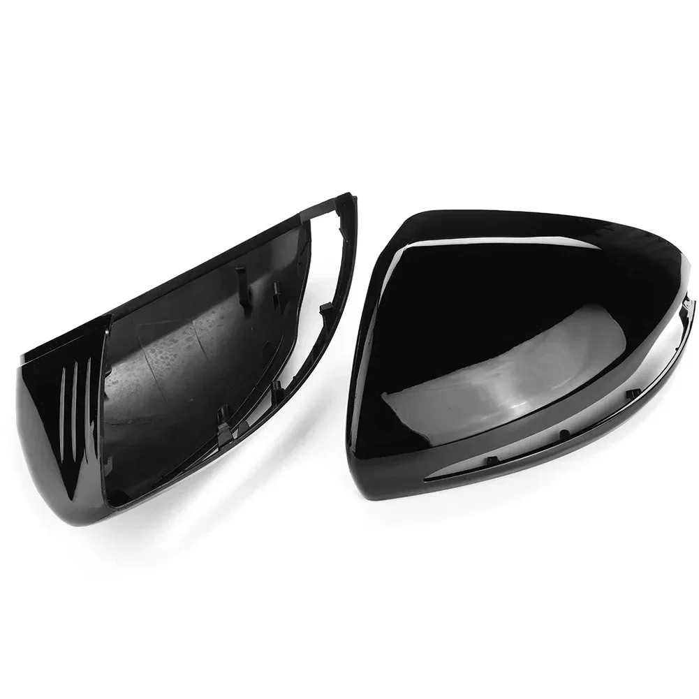 Sleek Glossy Black Replacement Side Mirrors for Mercedes Models Including C W205 E W213 and For GLC X253 For LHD Use Only