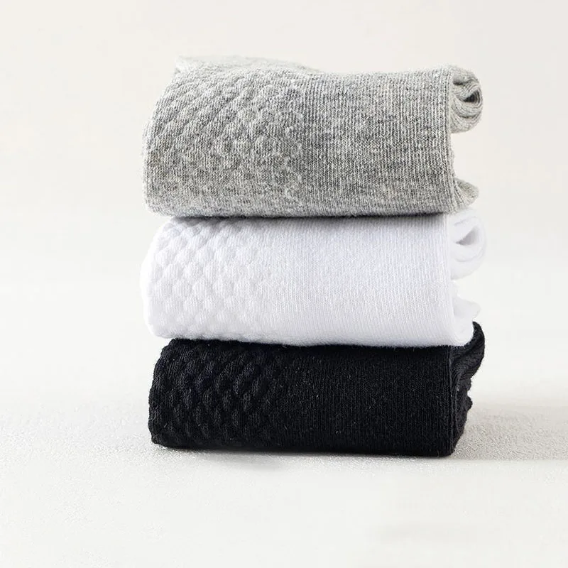 5 Pairs Socks Men Casual Business Anti-Bacterial Breatheable Men's Crew Socks High Quality Guarantee Sock Long  winter Socks