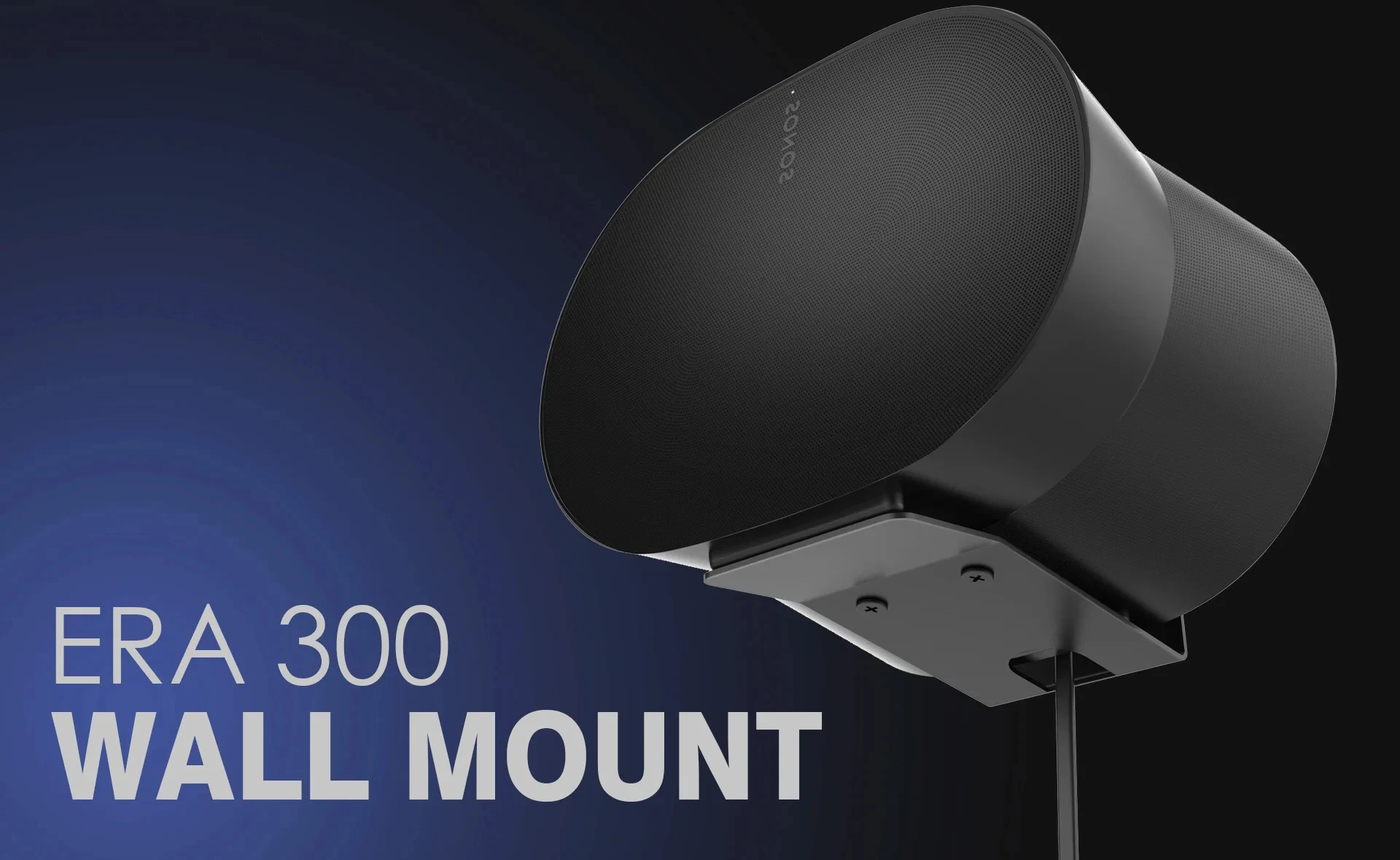 Premium-Wandhalterung für Sonos Era 300 | Hochbelastbare Stahlhalterung | Universelles Installationskit – Detail 1