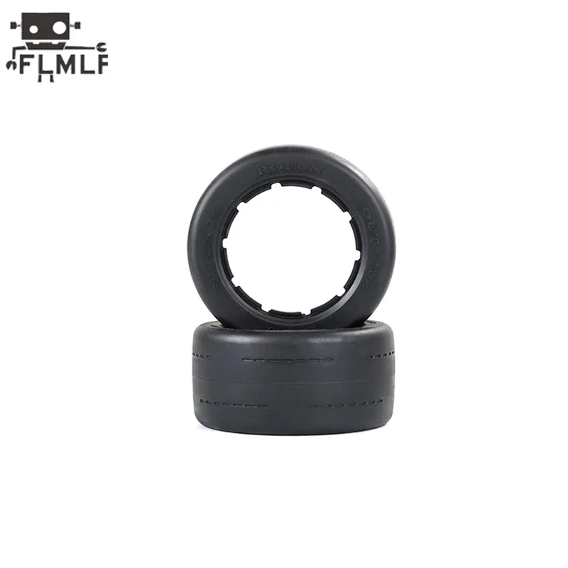 Rc voiture Super Grip avant 170X60mm ou arrière 170X80mm roue chauve pneu peau 2 pièces/ensemble adapté 1/5 HPI ROFUN BAHA ROVAN KM BAJA 5B SS pièces