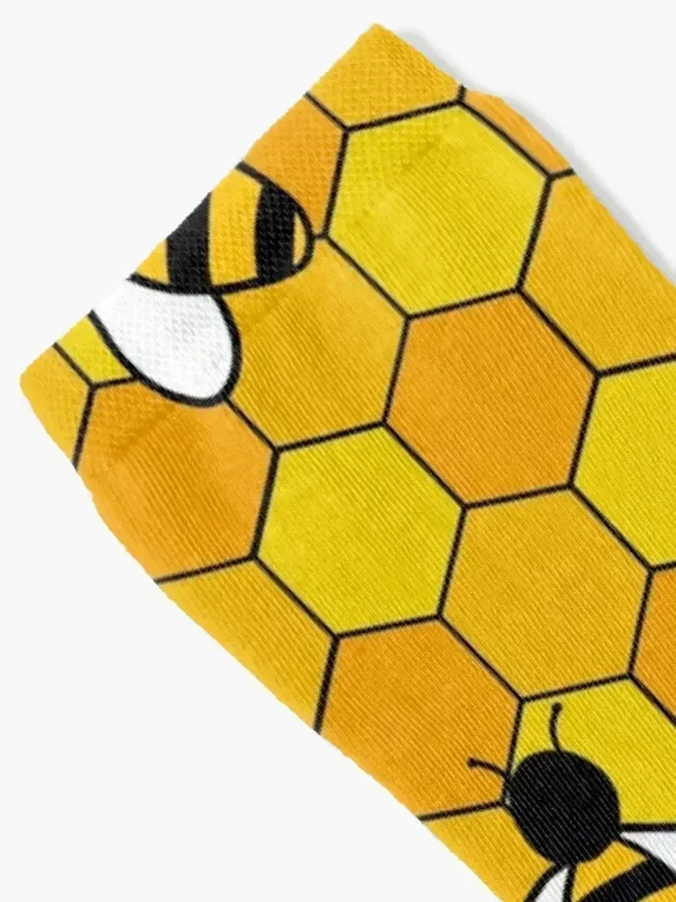 Honey Bees Socks Rugby cool short anti slip football Men's Socks Luxury Women's