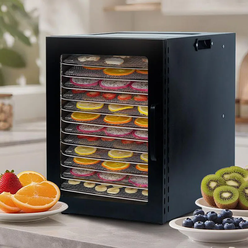 Hot Sale Electric Fruit Dehydrator Machine 12 Layers Food Drying Machine Multifunction Vegetable Meat Food Dehydrator